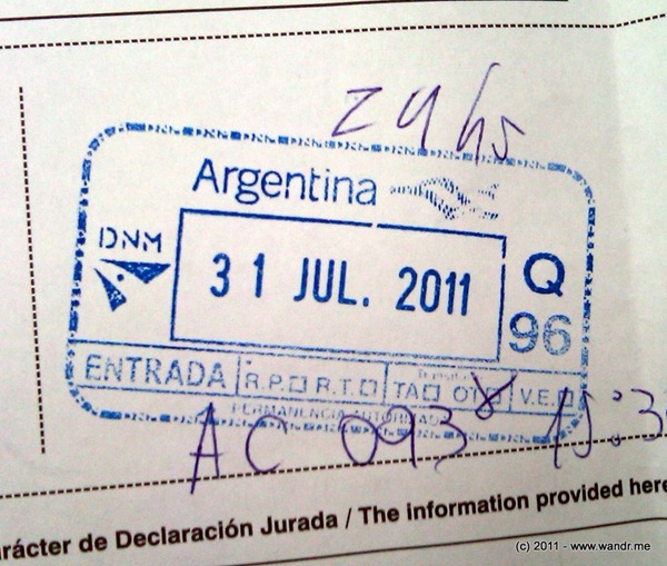 Argentina reciprocity fee