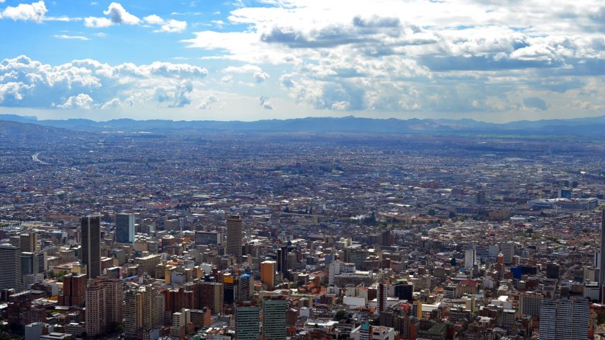 Aerial view of Bogota