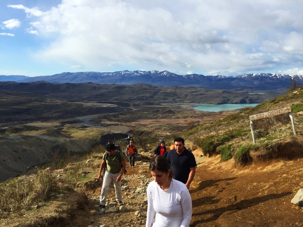 Hiking through gorgeous scenery